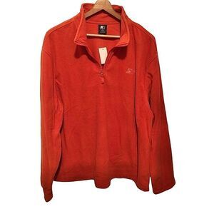 NWT Starter Vintage Orange 1/4 Zip Pullover Sweater Fleece Jacket Men’s XL